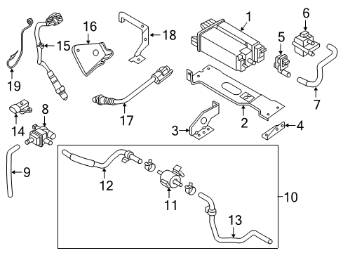 2021 Infiniti QX80 Emission Components Diagram