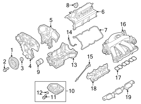 2022 Infiniti QX60 INSULATOR-ENGINE MOUNTING,RH Diagram for 11210-6SA0A