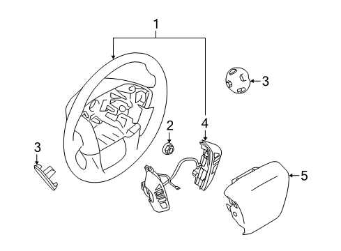 2021 Infiniti QX80 Steering Column & Wheel, Steering Gear & Linkage Diagram 4