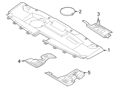 2023 Infiniti QX60 Splash Shields Diagram