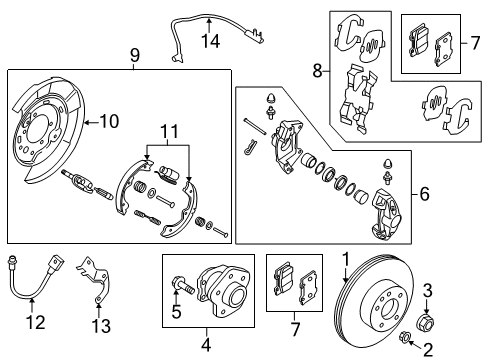 2020 Infiniti Q60 Parking Brake Diagram 1