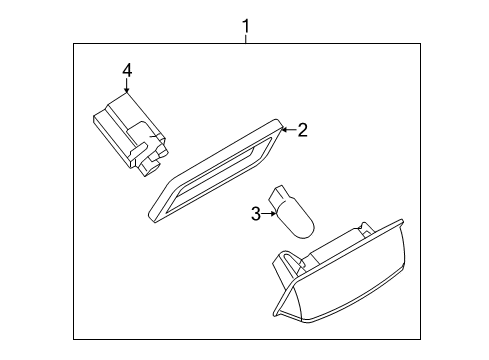 2020 Infiniti QX80 License Lamps Diagram