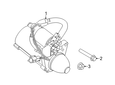 2022 Infiniti QX80 Starter Diagram 1