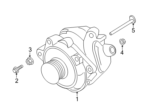 2017 Infiniti QX60 Alt Assembly Diagram for 2310M-9UA0ARW