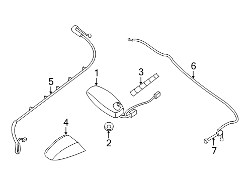 2020 Infiniti QX60 Antenna & Radio Diagram