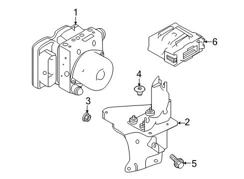 2021 Infiniti QX50 Anti-Lock Brakes Diagram 1