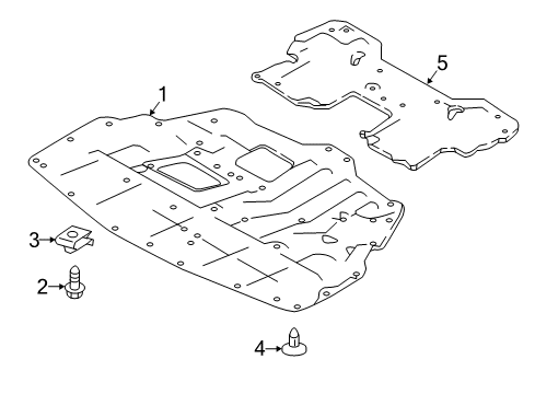 2020 Infiniti Q60 Splash Shields Diagram