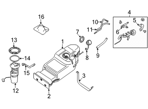 2014 Infiniti QX60 CAP ASSY-FILLER Diagram for 17251-9BD0F