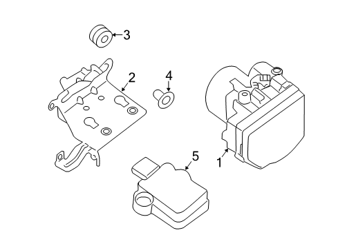 2020 Infiniti QX60 ABS Components Diagram