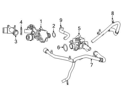 2019 Infiniti QX30 Pipe-Water Diagram for 14056-HG01M