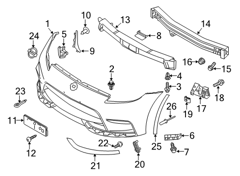 2022 Infiniti QX55 Rivet Diagram for 68399-6GA0A