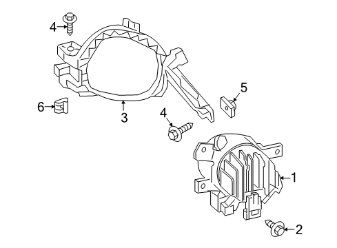 2020 Infiniti QX60 Fog Lamps Diagram