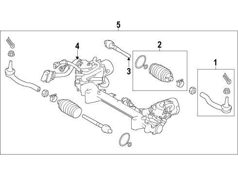 2022 Infiniti Q50 Steering Column & Wheel, Steering Gear & Linkage Diagram 7