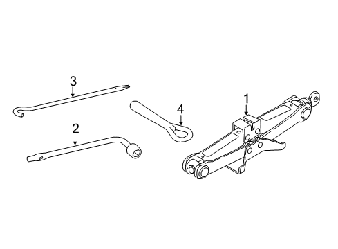 2020 Infiniti Q60 Jack & Components Diagram