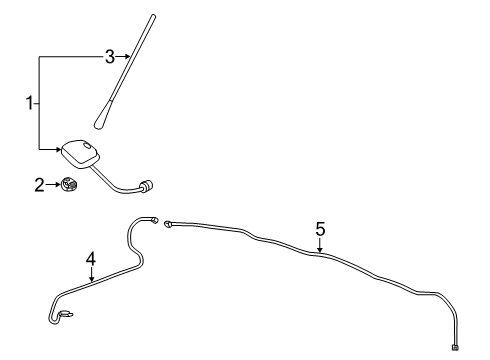 2022 Infiniti QX50 Nut Diagram for 28219-5RL1A