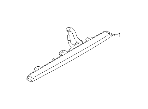 2022 Infiniti QX80 High Mount Lamps Diagram