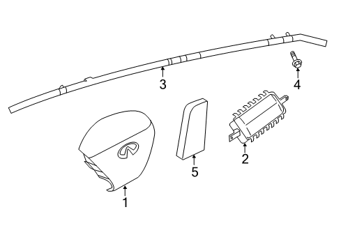 2020 Infiniti QX60 Air Bag Components Diagram 1