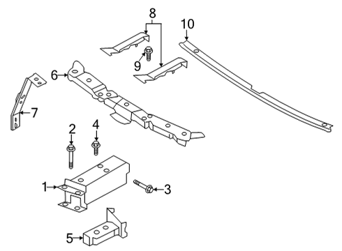 2022 Infiniti QX55 Bumper & Components - Front Diagram 2