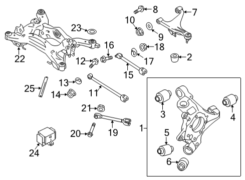 2014 Infiniti Q70 Bush Diagram for 56219-5CA1A