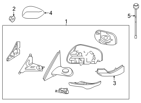 2021 Infiniti QX50 Mirrors Diagram