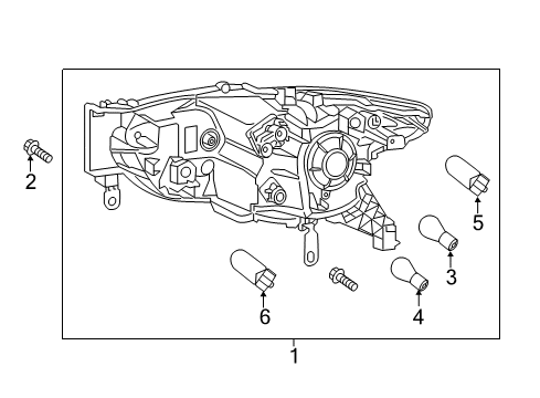 2020 Infiniti QX60 Bulbs Diagram 1