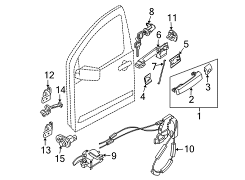 2022 Infiniti QX60 SCREW Diagram for 80599-6CT0A