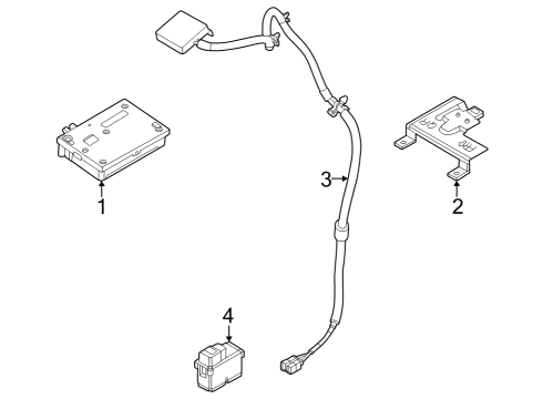 2023 Infiniti QX60 Communication System Components Diagram