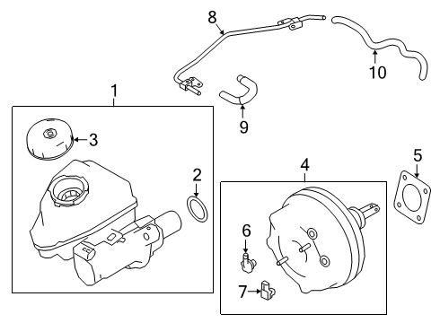 2021 Infiniti QX50 Pump Assy-Vacuum Diagram for 14650-5NA1A