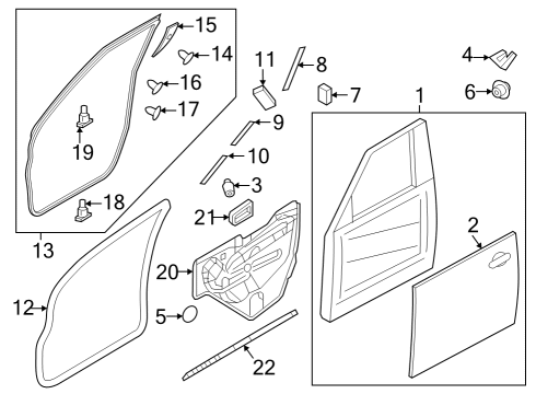 2015 Infiniti QX80 Weatherstrip-Front Door,RH Diagram for 80830-1LA0D