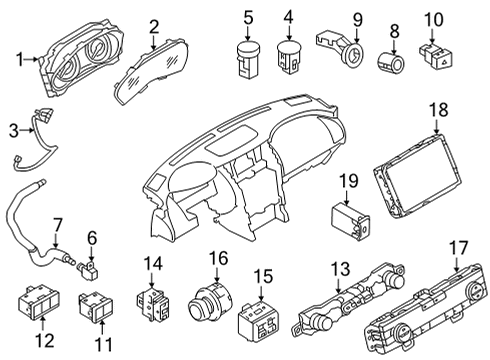 2022 Infiniti QX80 DISPLAY UNIT-AV Diagram for 28091-6JL0B