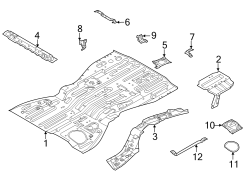 2022 Infiniti QX60 Bracket Assy-Woofer Diagram for G45D2-6SAMB