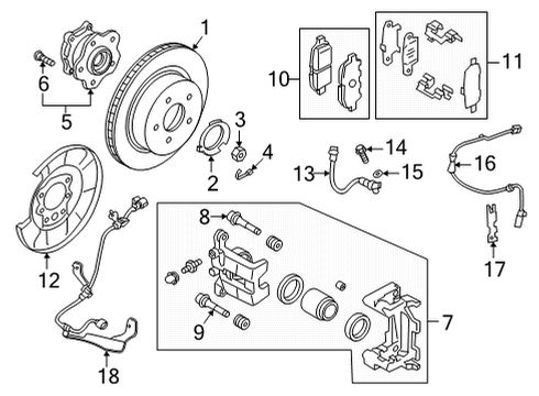 2022 Infiniti QX55 Brake Components Diagram 2