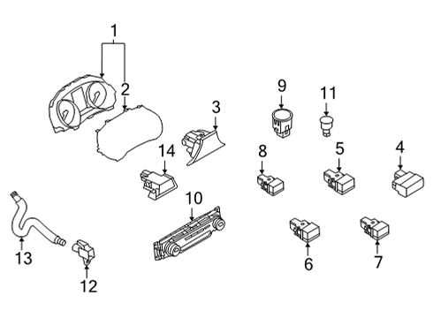 2022 Infiniti QX55 Motor Assy-Sunroof Diagram for 91295-6LA1A