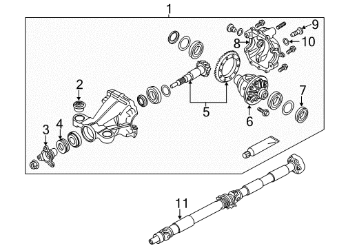 2022 Infiniti Q50 Axle & Differential - Rear Diagram