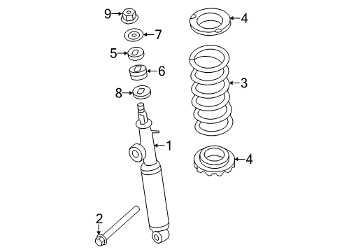 2020 Infiniti QX80 Shocks & Components - Rear Diagram 2