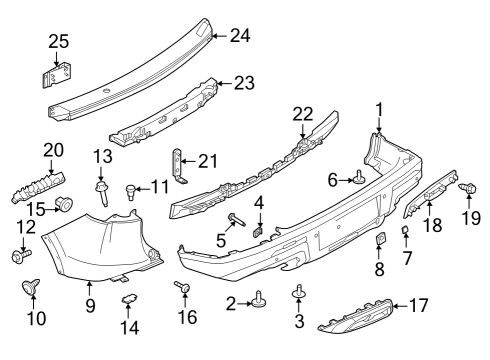 2023 Infiniti QX60 Bumper & Components - Rear Diagram