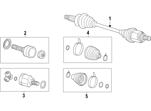 2020 Infiniti QX50 Axle Shafts & Joints, Drive Axles Diagram