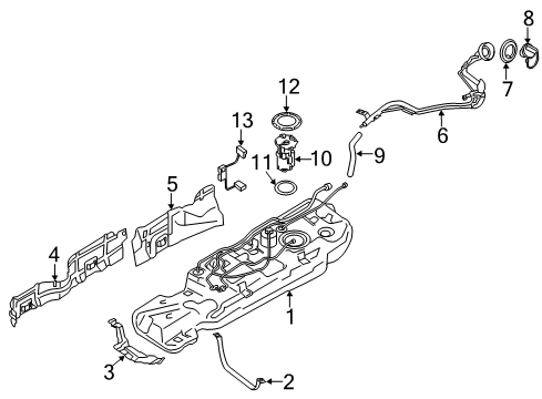 2020 Infiniti QX60 Fuel Supply Diagram