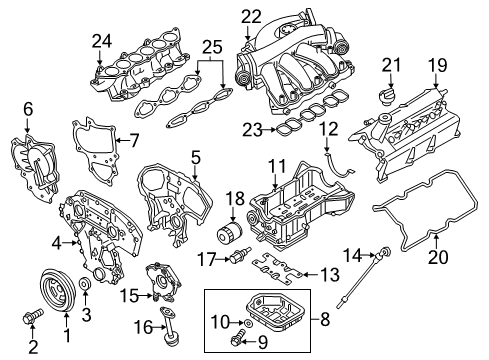 2016 Infiniti QX60 Heated Oxygen Sensor, Rear Diagram for 226A0-BV81B