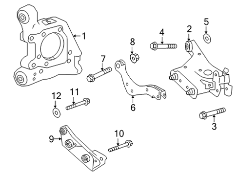 2024 Infiniti QX55 Rear Suspension Diagram