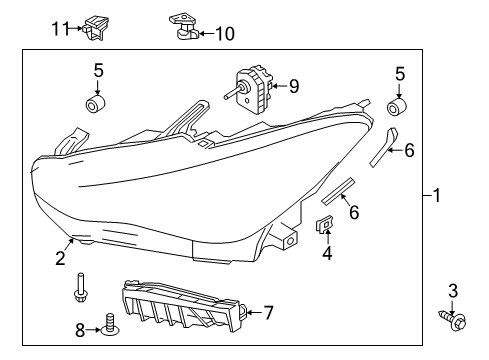 2020 Infiniti Q60 Headlamps Diagram