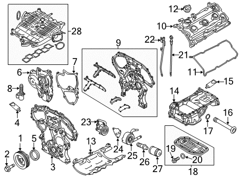 2016 Infiniti Q50 Manifold-Intake Diagram for 14001-5CA0C