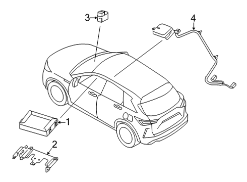 2024 Infiniti QX55 Communication System Components Diagram