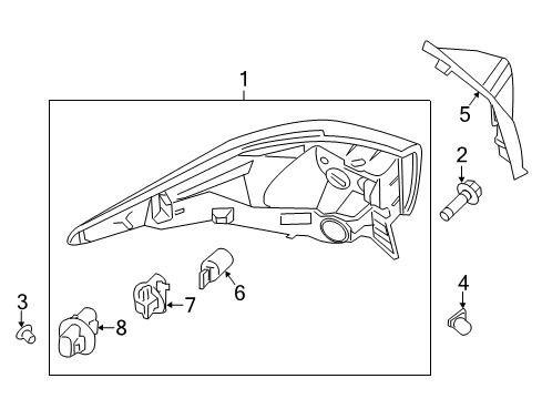 2020 Infiniti QX60 Combination Lamps Diagram