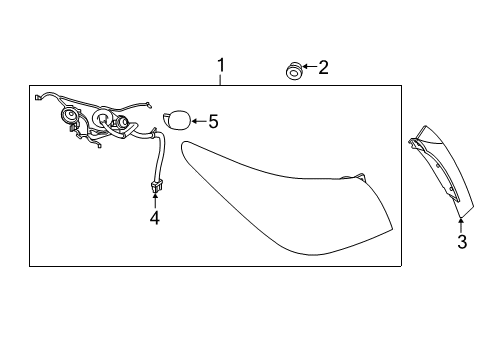 2022 Infiniti Q50 Tail Lamps Diagram