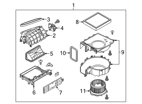 2020 Infiniti Q60 Blower Motor & Fan Diagram