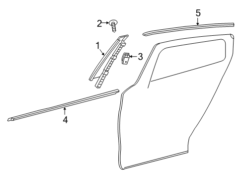 2019 Infiniti QX30 Protector-Rear Door,LH Diagram for 822D3-5DA1A