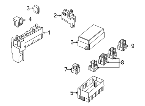 2022 Infiniti QX60 Relay-Ignition Diagram for 25230-8990D