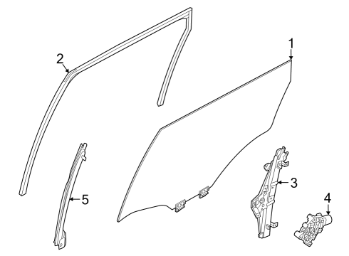 2023 Infiniti QX60 Rear Door Diagram 1