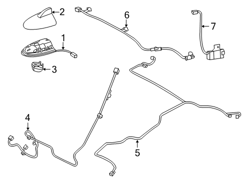 2022 Infiniti Q50 Antenna & Radio Diagram